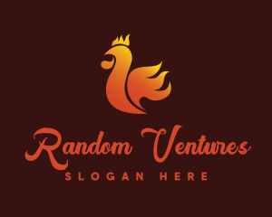 Spicy Chicken Flame logo design