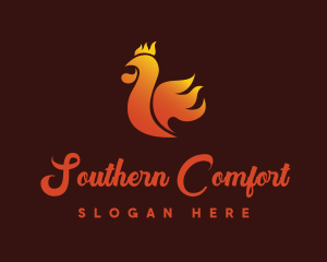 Spicy Chicken Flame logo design