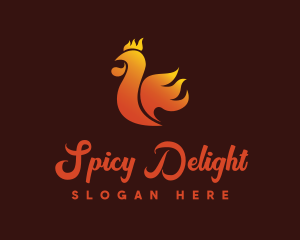 Spicy Chicken Flame logo design