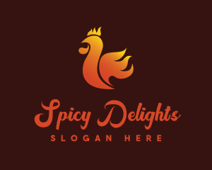 Spicy - Spicy Chicken Flame logo design
