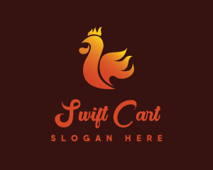 Spicy Chicken Flame logo design