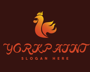 Spicy Chicken Flame logo design