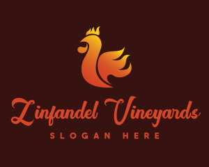 Spicy Chicken Flame logo design