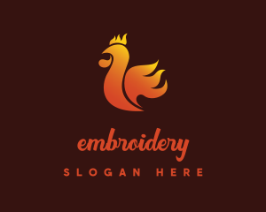 Spicy Chicken Flame logo design