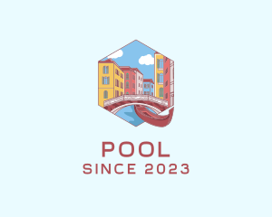 Buildings - Venice Canal Tour logo design