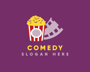Popcorn Cinema Film Logo