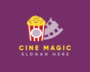Film - Popcorn Cinema Film logo design