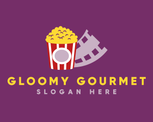 Negative - Popcorn Cinema Film logo design