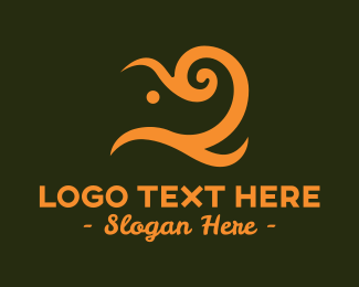 Abstract Elephant Logo Brandcrowd Logo Maker