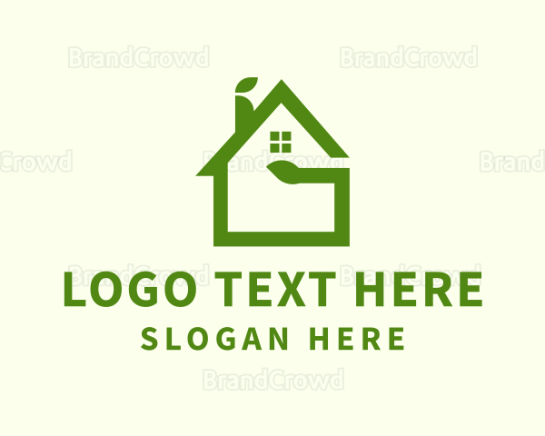Green Eco House Logo