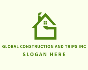 Rental - Green Eco House logo design