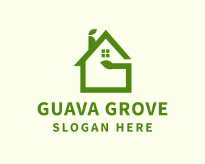 Green Eco House  logo design