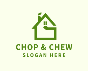 Mortgage - Green Eco House logo design