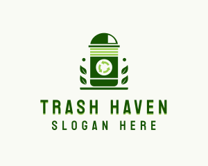 Garbage Trash Bin logo design