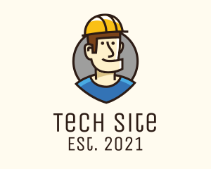 Site - Hard Hat Man logo design