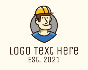 Employee - Hard Hat Man logo design