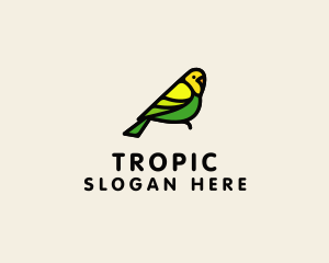 Tropical Perched Bird logo design