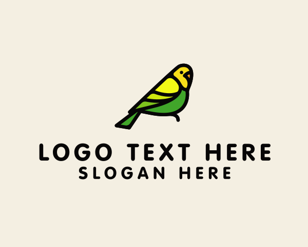 Avian - Tropical Perched Bird logo design