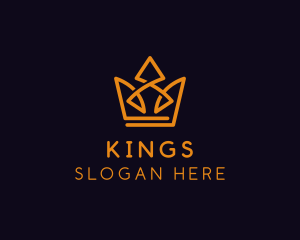 Gold King Crown logo design