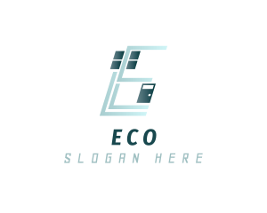 Modern House Letter E Logo