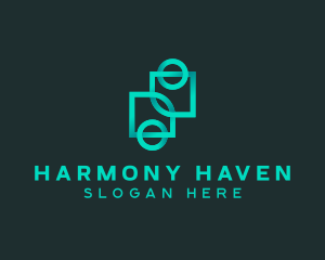 Cooperative - Geometric Gradient Company logo design