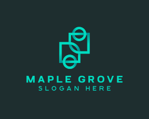 Geometric Gradient Company  logo design