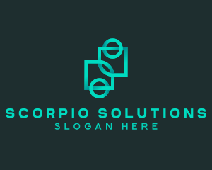 Geometric Gradient Company  logo design