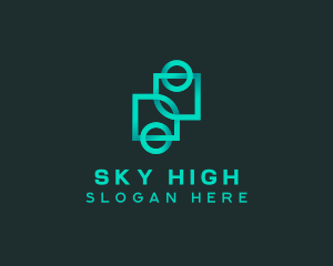 Geometric Gradient Company  logo design