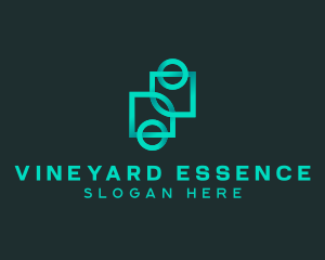 Geometric Gradient Company  logo design