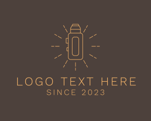 E Cigarette - Sunburst Vape Mod logo design