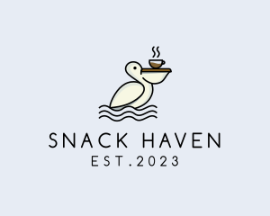 Pelican Bird Coffee logo design