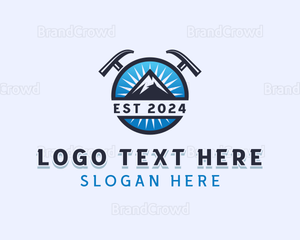 Mountain Outdoor Trekking Logo