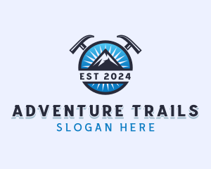 Mountain Outdoor Trekking logo design