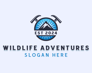 Mountain Outdoor Trekking logo design