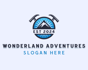 Mountain Outdoor Trekking logo design