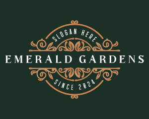 Garden Leaf Classic logo design