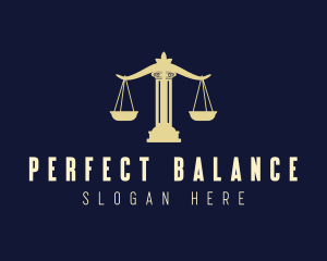 Justice Pillar Scale logo design