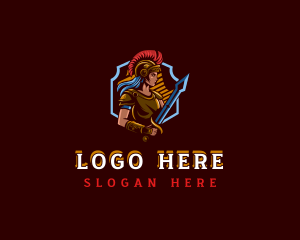 Videogame - Gladiator Woman Gaming logo design