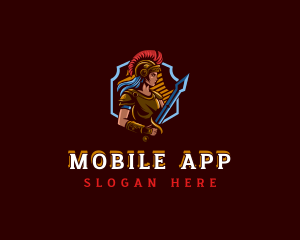 Game - Gladiator Woman Gaming logo design