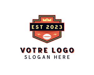League - Lightning Bolt Rugby logo design