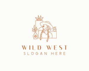 Saloon - Western Cowgirl Saloon logo design