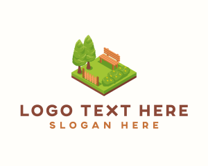 Outdoor - Nature Park Bench logo design