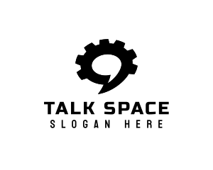 Conversation - Cogwheel Gear Talk logo design