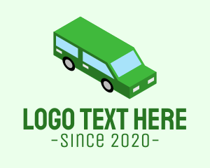 Car Rental - Isometric Car Travel logo design