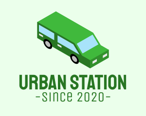Station - Isometric Car Travel logo design
