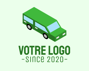 Driver - Isometric Car Travel logo design