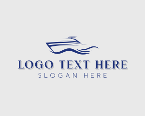 Yacht Club - Ferry Cruise Boat logo design