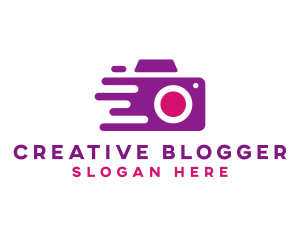 Blogger - Fast Camera Photography logo design