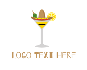 Sombrero - Mexican Restaurant Cocktail logo design
