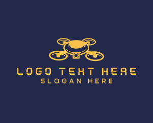 Drone Camera Surveillance logo design